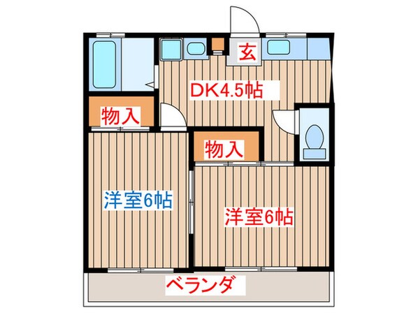 ファミ－ル名取５５の物件間取画像